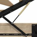 vidaXL Otomanový posteľný rám s úložiskom Sonoma dub 203 x 100 x 25 cm