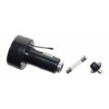 Auto zástrčka Compass 07427 nabíjačka MULTI - USB, voltmetr, teplomer, 12/24V
