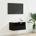 vidaXL TV nástenná skriňa 60 x 30 x 30 cm Čierny dub Kompozitné drevo