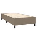 vidaXL Boxspring posteľ s matracom sivohnedý 100x200 cm látka