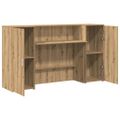 vidaXL Recepčný stôl dub artisan 180x50x103,5 cm kompozitné drevo