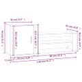 vidaXL Botník dymový dub 130x35x54 cm spracované drevo