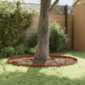 vidaXL Obrubník trávnika 50 ks 103 x 15 cm Oceľ Hrdzavý