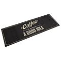 vidaXL Kuchynský koberec, prateľný, nápis Coffee 60x180 cm, zamat