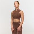 Bezšvová športová podprsenka Fierce Brown - GymBeam, veľkosť L