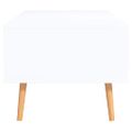 vidaXL Konferenčný stolík biely a dub sonoma 100x49,5x43 cm drevotrieska