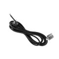 Elektrický kábel so zástrčkou 3x0,75mm 3m čierny Forever Light
