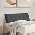 vidaXL Poduška na chrbát Tmavosivá 140 x 50 cm Kordúrová tkanina