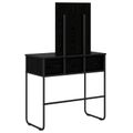 vidaXL Toaletný stolík Čierny dub 81 x 40 x 131 cm Kompozitné drevo