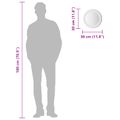 vidaXL Zrkadlo do kúpeľne s LED Priehľadná Ø 30 cm tvrdené sklo