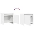 vidaXL Nočný stolík biely 45x34x44,5 cm drevotrieska