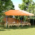 vidaXL Párty stan 292 x 580 x 315 cm Oranžová Oxfordská látka