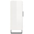 vidaXL Komoda lesklá biela 69,5x34x90 cm spracované drevo