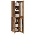 vidaXL Highboard 2 ks Staré drevo 34,5 x 34 x 180 cm Kompozitné drevo