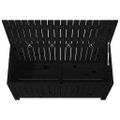vidaXL Záhradný úložný box čierny 115x49x60 cm masívna borovica