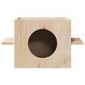 VidaXL Domček pre mačky 51x35x30 cm masívna borovica