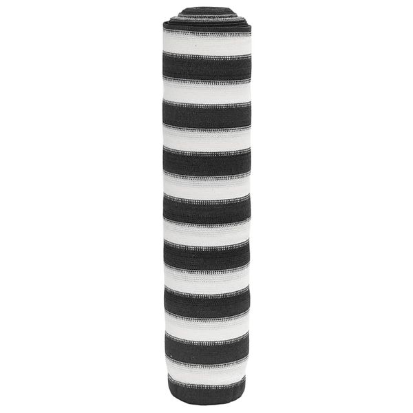 vidaXL Tieniaca sieť antracitovo-biela 2x25 m HDPE 75 g/m²