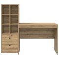 vidaXL Stôl Remeselný dub 145.5 x 50 x 127 cm 2 ks