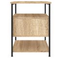 vidaXL Nočný stolík dub sonoma 40x42x56 cm kompozitné drevo