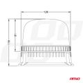 LED výstražný maják W25b 12/24V IP66 AMiO-03341