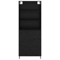 vidaXL Highboard 2 ks Čierny dub 69,5 x 34 x 180 cm Kompozitné drevo