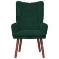 vidaXL kreslo Tmavozelená 63 x 67 x 94 cm Zamat