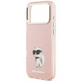 Puzdro Karl Lagerfeld pre iPhone 17 Pro Max 6,9" IML Aquarelle Choupette & Logo MagSafe ružová
