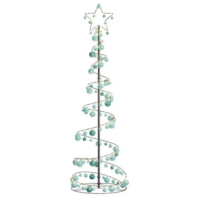 vidaXL LED vianočný stromček s ozdobami 120 LED teplá biela 180 cm