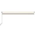 vidaXL Automaticky zaťahovacia markíza 600x350 cm krémová