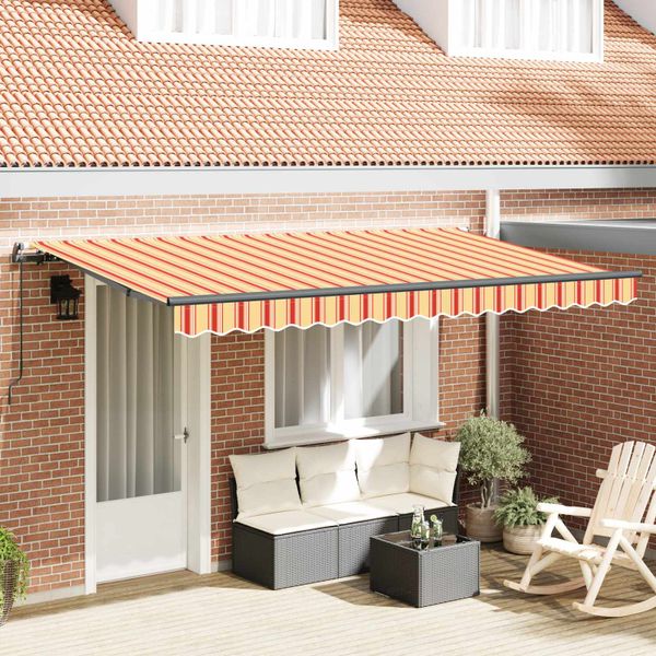 vidaXL Zatemniteľná markíza Žltá 400 x 200 cm látka