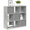 vidaXL Servírovacia skriňa Betónová šedá 73,5 x 24 x 69,5 cm