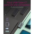RAIDSONIC ICY BOX USB Hub, 4port, USB C/4x USB C