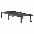 VidaXL Rám postele bez matraca Skladací Čierna 80x200 cm Oceľ