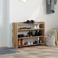vidaXL Regál na topánky dub artisan 80x25x62 cm kompozitné drevo