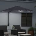 vidaXL Záhradný slnečník Antracit 248 x 248 x 148 cm Polyester a oceľ