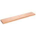 vidaXL Kúpeľňová doska bledohnedá 160x30x(2-6) cm ošetrený masív