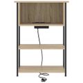vidaXL Nočný stolík Sonoma dub 55 x 31 x 76 cm Kompozitné drevo