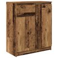 vidaXL Komoda so zásuvkou, staré drevo 71x35x84 cm, kompozitné drevo