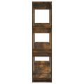 vidaXL Knižnica/deliaca stena tmavý dub 100x30x123,5 cm