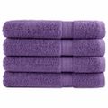 vidaXL Prémiové uteráky SOLUND 4 ks fialové 100x200cm 600 g/m2