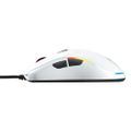 DELTACO GAM-085-W GAMING, Myš, USB, biela