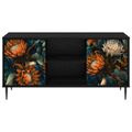 vidaXL TV skrinka LOCHEM 102 x 33 x 51 cm Čierny dub Kompozitné drevo