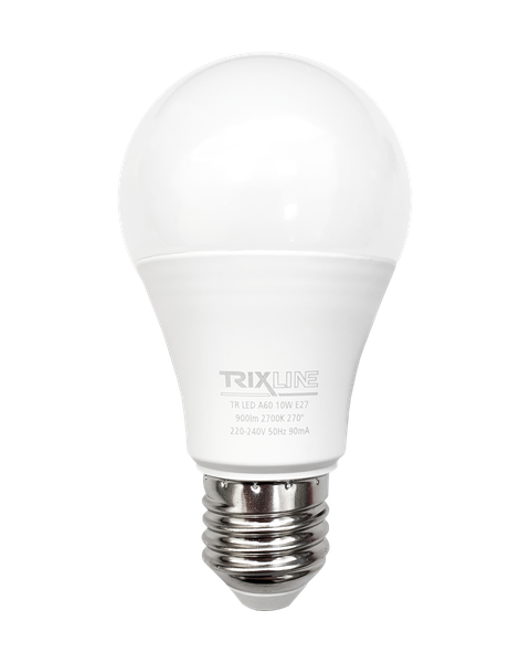 LED žiarovka Trixline 10W 900lm E27 A60 2700K teplá biela