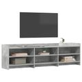 vidaXL TV skrinka 168 x 33 x 47 cm Betónovo sivá Kompozitné drevo