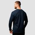 Tričko Basic s dlhým rukávom Navy - GymBeam, veľkosť XXL, veľkosť oblečenia XXL