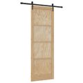 vidaXL Posuvné dvere ORKDAL 83 x 232 cm Borovicový masív Prírodná