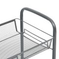 vidaXL Kuchynský vozík s 5 poschodiami sivý 46x26x105 cm železný