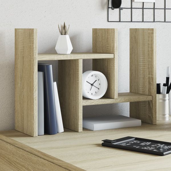 vidaXL Organizér na stôl, dub sonoma 34,5x15,5x35,5cm kompozitné drevo