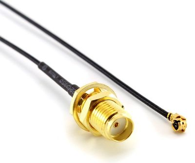 MikroTik Pigtail ACSMAUFL 15cm, U.FL - SMA Female