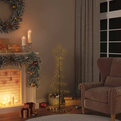 vidaXL LED vianočný stromček 80 LED teplá biela 120 cm